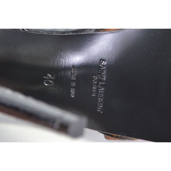 New YSL Saint Laurent TRIBUTE 105 Snakeskin Leopard Print Pony Hair Shoes 40 10 - Picture 11 of 11